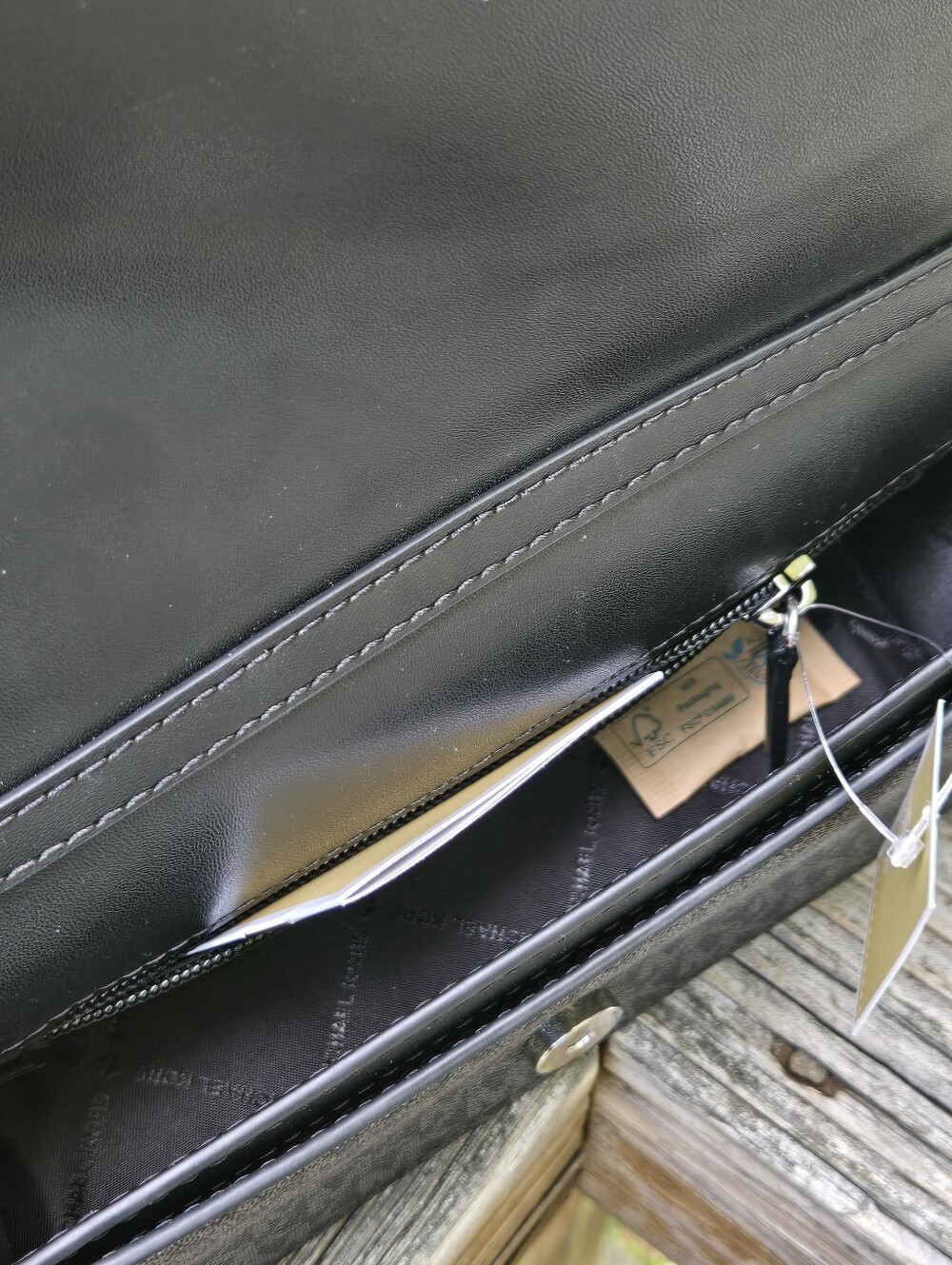 NWT Michael Kors Black Signature Crossbody Bag - Picture 5 of 7